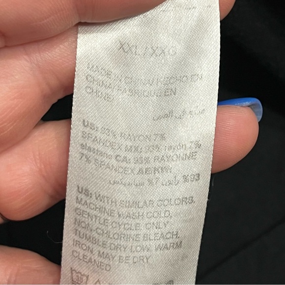 Soma black long sleeve pajama top size XXL - Picture 3 of 6